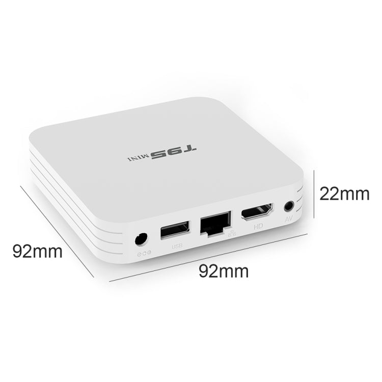 T95MINI 4K HD Network TV Set Top Box, Android 10.0, Allwinner H313 Quad Core 64-bit Cortex-A53, 1GB + 8GB, Support 2.4G WiFi, HDMI, AV, LAN, USB 2.0, EU Plug - Allwinner H3 by PMC Jewellery | Online Shopping South Africa | PMC Jewellery | Buy Now Pay Later Mobicred