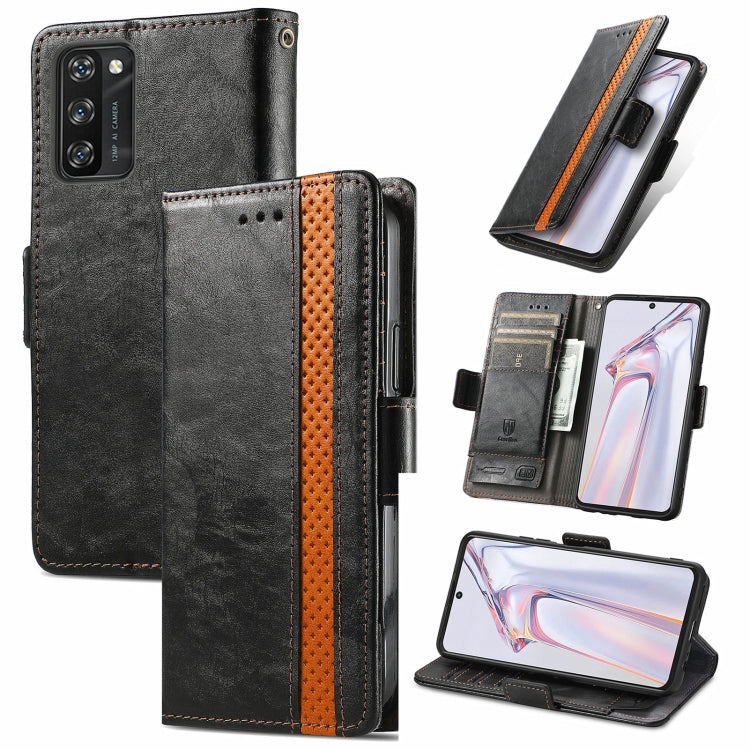 For Blackview A100 CaseNeo Business Splicing Dual Magnetic Buckle Horizontal Flip PU Leather Case with Holder & Card Slots & Wallet(Black) - More Brand by PMC Jewellery | Online Shopping South Africa | PMC Jewellery | Buy Now Pay Later Mobicred