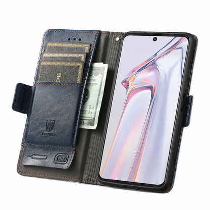 For Blackview A100 CaseNeo Business Splicing Dual Magnetic Buckle Horizontal Flip PU Leather Case with Holder & Card Slots & Wallet(Blue) - More Brand by PMC Jewellery | Online Shopping South Africa | PMC Jewellery | Buy Now Pay Later Mobicred