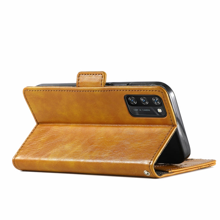 For Blackview A100 CaseNeo Business Splicing Dual Magnetic Buckle Horizontal Flip PU Leather Case with Holder & Card Slots & Wallet(Khaki) - More Brand by PMC TechLife | Online Shopping South Africa | PMC TechLife | Buy Now Pay Later Mobicred