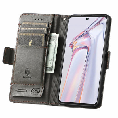 For Blackview A100 CaseNeo Business Splicing Dual Magnetic Buckle Horizontal Flip PU Leather Case with Holder & Card Slots & Wallet(Grey) - More Brand by PMC Jewellery | Online Shopping South Africa | PMC Jewellery | Buy Now Pay Later Mobicred