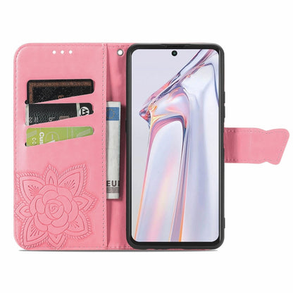 For Blackview A100 Butterfly Love Flower Embossed Horizontal Flip Leather Case with Holder & Card Slots & Wallet & Lanyard(Pink) - More Brand by PMC Jewellery | Online Shopping South Africa | PMC Jewellery | Buy Now Pay Later Mobicred