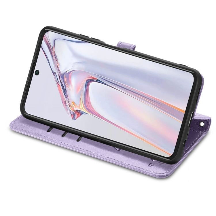 For Blackview A100 Lovely Cat and Dog Embossing Pattern Horizontal Flip Leather Case , with Holder & Card Slots & Wallet & Cartoon Clasp & Lanyard(Purple) - More Brand by PMC Jewellery | Online Shopping South Africa | PMC Jewellery | Buy Now Pay Later Mobicred