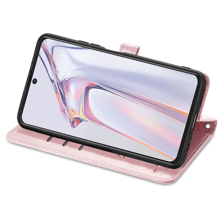 For Blackview A100 Lovely Cat and Dog Embossing Pattern Horizontal Flip Leather Case , with Holder & Card Slots & Wallet & Cartoon Clasp & Lanyard(Rose Gold) - More Brand by PMC TechLife | Online Shopping South Africa | PMC TechLife | Buy Now Pay Later Mobicred
