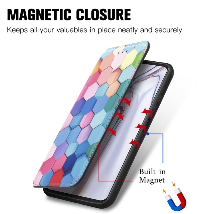 For Blackview A100 Colorful Magnetic Horizontal Flip PU Leather Case with Holder & Card Slot & Wallet(Colorful Cube) - More Brand by PMC Jewellery | Online Shopping South Africa | PMC Jewellery | Buy Now Pay Later Mobicred