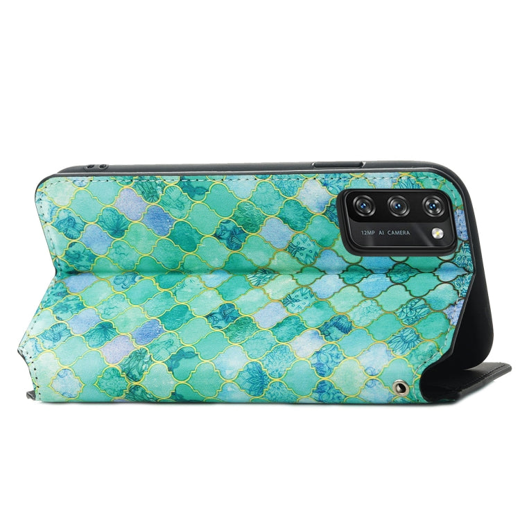 For Blackview A100 Colorful Magnetic Horizontal Flip PU Leather Case with Holder & Card Slot & Wallet(Emerald) - More Brand by PMC Jewellery | Online Shopping South Africa | PMC Jewellery | Buy Now Pay Later Mobicred