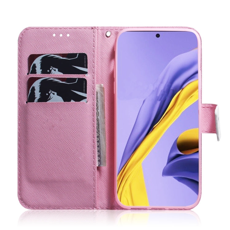 For Galaxy A51 Coloured Drawing Horizontal Flip Leather Case, with Holder & Card Slots & Wallet(Magnolia Flower) - Galaxy Phone Cases by PMC Jewellery | Online Shopping South Africa | PMC Jewellery