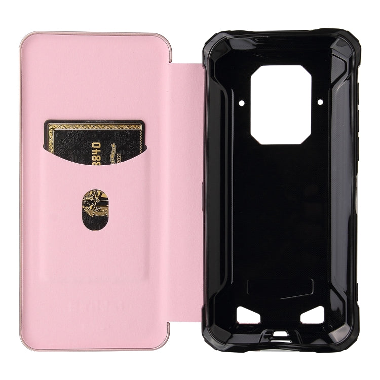 For Doogee S86 / S86 Pro Carbon Fiber Texture Horizontal Flip TPU + PC + PU Leather Case with Card Slot(Pink) - More Brand by PMC Jewellery | Online Shopping South Africa | PMC Jewellery | Buy Now Pay Later Mobicred