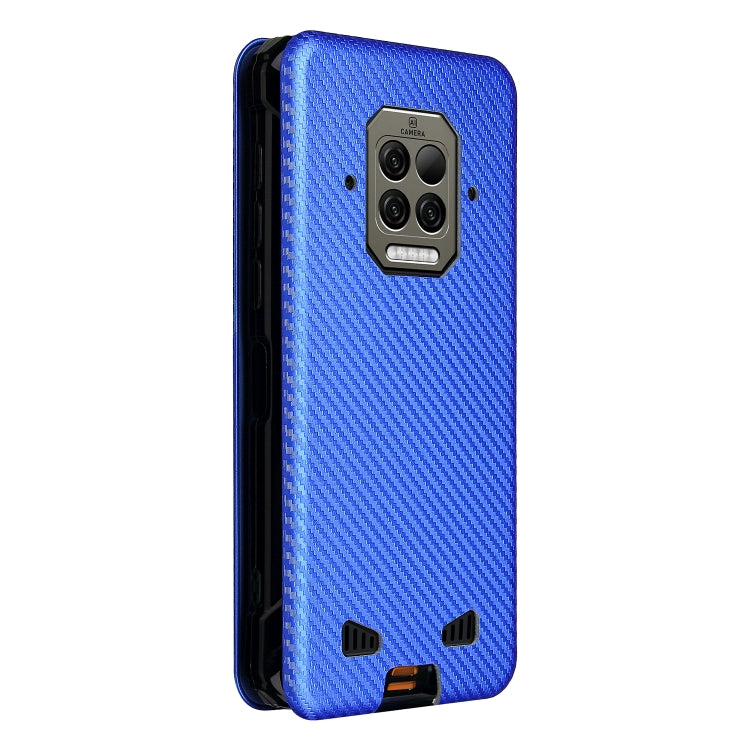 For Doogee S86 / S86 Pro Carbon Fiber Texture Horizontal Flip TPU + PC + PU Leather Case with Card Slot(Blue) - More Brand by PMC Jewellery | Online Shopping South Africa | PMC Jewellery | Buy Now Pay Later Mobicred