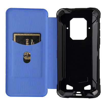 For Doogee S86 / S86 Pro Carbon Fiber Texture Horizontal Flip TPU + PC + PU Leather Case with Card Slot(Blue) - More Brand by PMC Jewellery | Online Shopping South Africa | PMC Jewellery | Buy Now Pay Later Mobicred