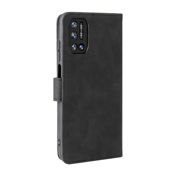 For Doogee N40 Pro Solid Color Skin Feel Magnetic Buckle Horizontal Flip PU Leather Case with Holder & Card Slots & Wallet(Black) - More Brand by PMC Jewellery | Online Shopping South Africa | PMC Jewellery | Buy Now Pay Later Mobicred