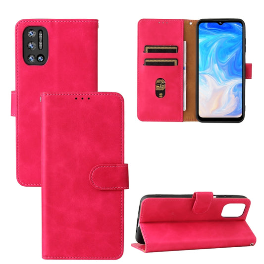 For Doogee N40 Pro Solid Color Skin Feel Magnetic Buckle Horizontal Flip PU Leather Case with Holder & Card Slots & Wallet(Rose Gold) - More Brand by PMC Jewellery | Online Shopping South Africa | PMC Jewellery | Buy Now Pay Later Mobicred