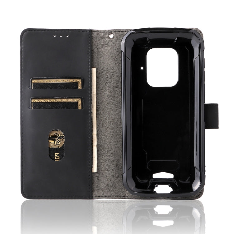 For Doogee S59 / S59 Pro Solid Color Skin Feel Magnetic Buckle Horizontal Flip Calf Texture PU Leather Case with Holder & Card Slots & Wallet(Black) - More Brand by PMC Jewellery | Online Shopping South Africa | PMC Jewellery | Buy Now Pay Later Mobicred