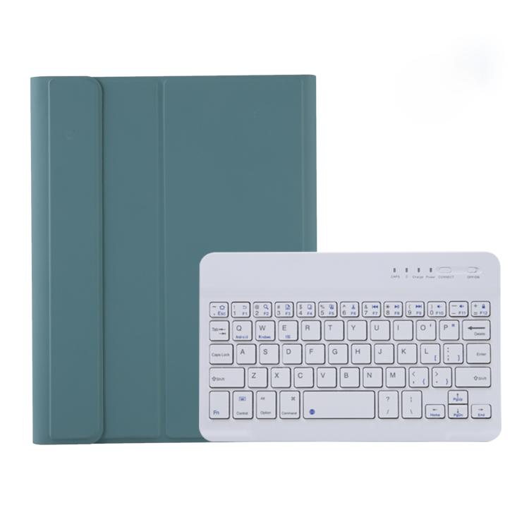 A06B Ultra-thin Detachable Bluetooth Keyboard Leather Case with Pen Slot & Holder for iPad mini 6 / mini 7(Dark Green) - For iPad mini by PMC TechLife | Online Shopping South Africa | PMC TechLife | Buy Now Pay Later Mobicred