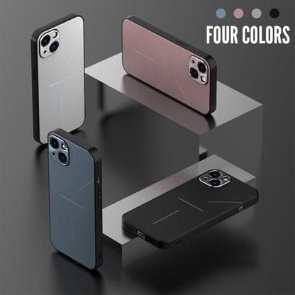 For iPhone 11 Pro R-JUST RJ-52 3-Line Style Metal TPU Shockproof Protective Case (Blue) - iPhone 11 Pro Cases by R-JUST | Online Shopping South Africa | PMC Jewellery