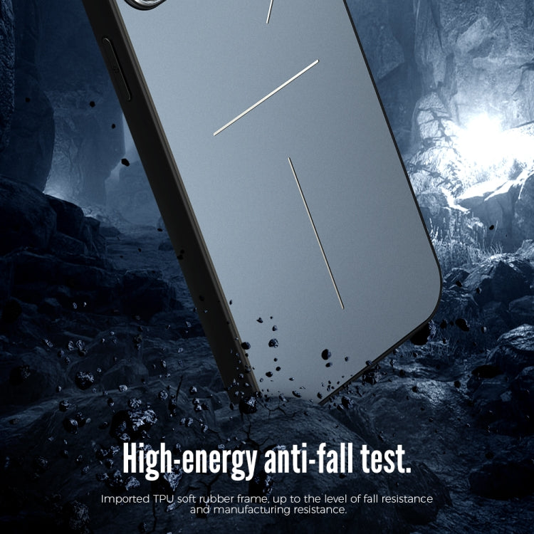 For iPhone 11 Pro Max R-JUST RJ-52 3-Line Style Metal TPU Shockproof Protective Case (Blue) - iPhone 11 Pro Max Cases by R-JUST | Online Shopping South Africa | PMC TechLife | Buy Now Pay Later Mobicred