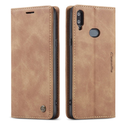 For Galaxy A10s CaseMe-013 Multifunctional Horizontal Flip Leather Case with Card Slot & Holder & Wallet(Brown) - Galaxy Phone Cases by CaseMe | Online Shopping South Africa | PMC Jewellery | Buy Now Pay Later Mobicred