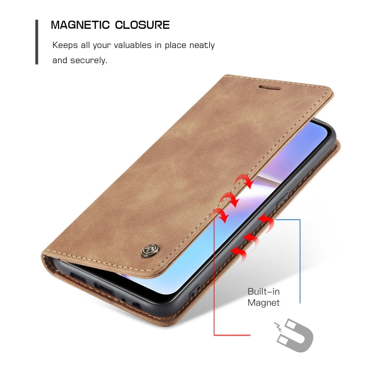 For Galaxy A10s CaseMe-013 Multifunctional Horizontal Flip Leather Case with Card Slot & Holder & Wallet(Brown) - Galaxy Phone Cases by CaseMe | Online Shopping South Africa | PMC Jewellery | Buy Now Pay Later Mobicred