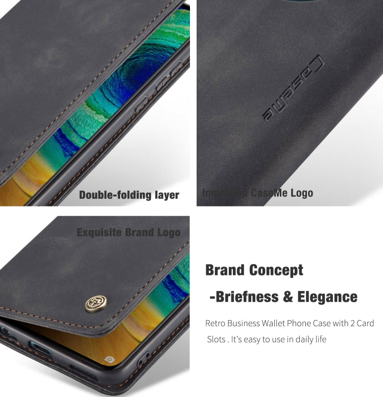 For Huawei Mate 30 4G / 5G CaseMe-013 Multifunctional Horizontal Flip Leather Case with Card Slot & Holder & Wallet(Black) - Huawei Cases by CaseMe | Online Shopping South Africa | PMC Jewellery | Buy Now Pay Later Mobicred