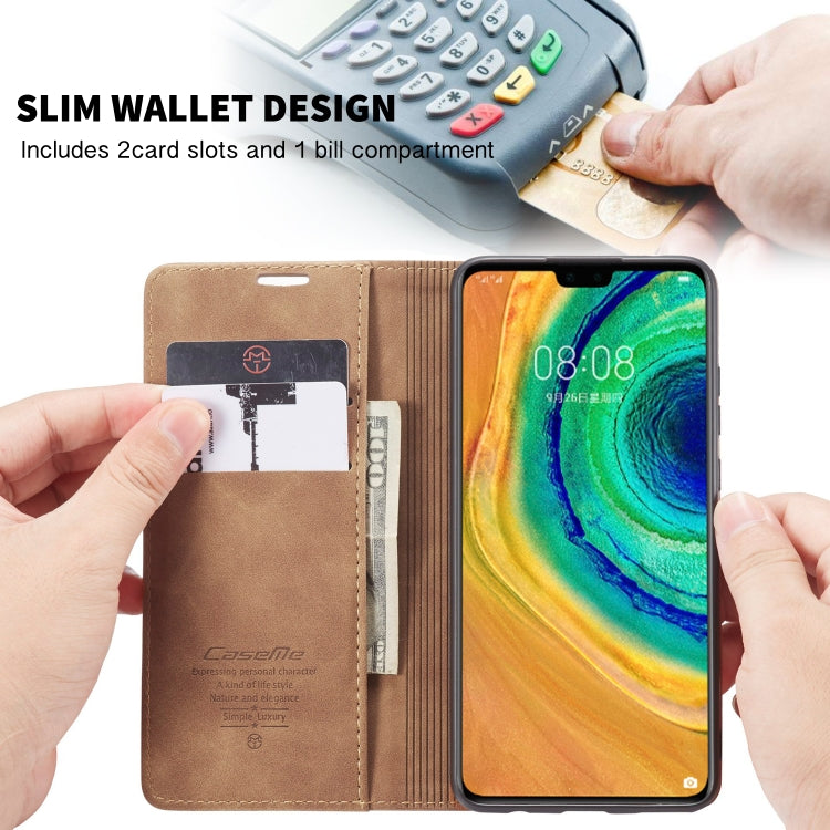 For Huawei Mate 30 4G / 5G CaseMe-013 Multifunctional Horizontal Flip Leather Case with Card Slot & Holder & Wallet(Brown) - Huawei Cases by CaseMe | Online Shopping South Africa | PMC Jewellery | Buy Now Pay Later Mobicred