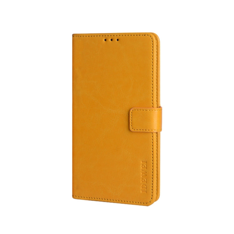 For UMIDIGI A11 Pro Max idewei Crazy Horse Texture Horizontal Flip Leather Case with Holder & Card Slots & Wallet(Yellow) - More Brand by idewei | Online Shopping South Africa | PMC Jewellery | Buy Now Pay Later Mobicred