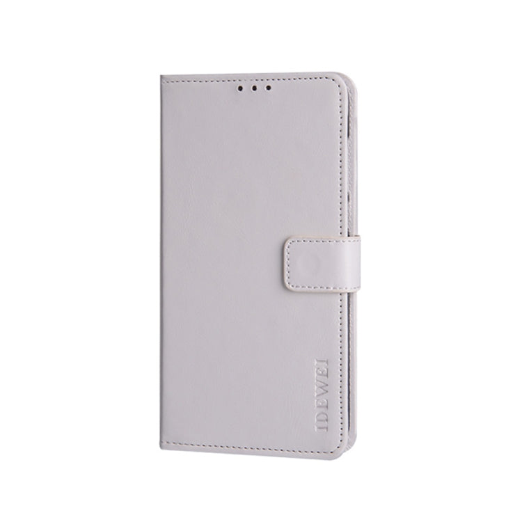 For U-MAGIC 30e idewei Crazy Horse Texture Horizontal Flip Leather Case with Holder & Card Slots & Wallet(White) - More Brand by idewei | Online Shopping South Africa | PMC Jewellery | Buy Now Pay Later Mobicred