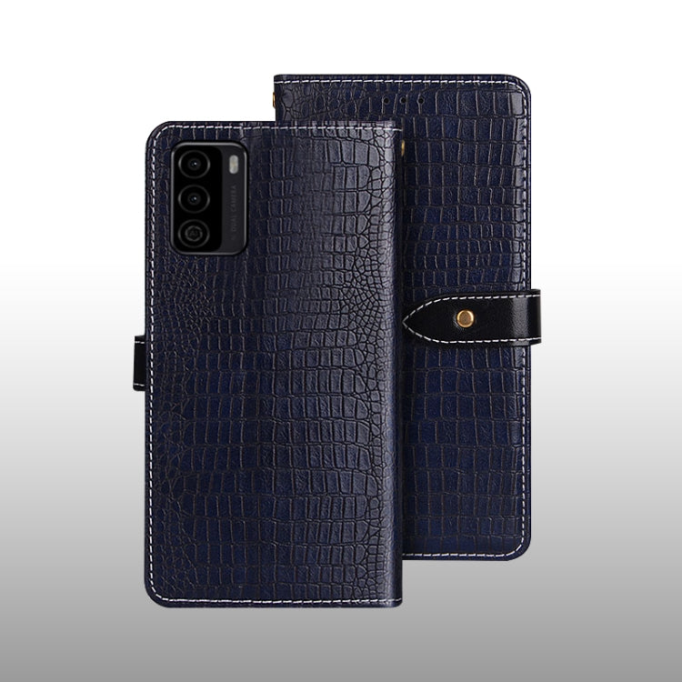 For U-MAGIC 30e idewei Crocodile Texture Horizontal Flip Leather Case with Holder & Card Slots & Wallet(Dark Blue) - More Brand by idewei | Online Shopping South Africa | PMC Jewellery | Buy Now Pay Later Mobicred