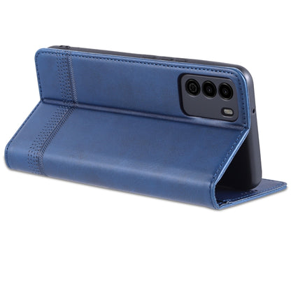 For U-MAGIC 30e AZNS Magnetic Calf Texture Horizontal Flip Leather Case with Card Slots & Holder & Wallet(Dark Blue) - More Brand by AZNS | Online Shopping South Africa | PMC Jewellery | Buy Now Pay Later Mobicred