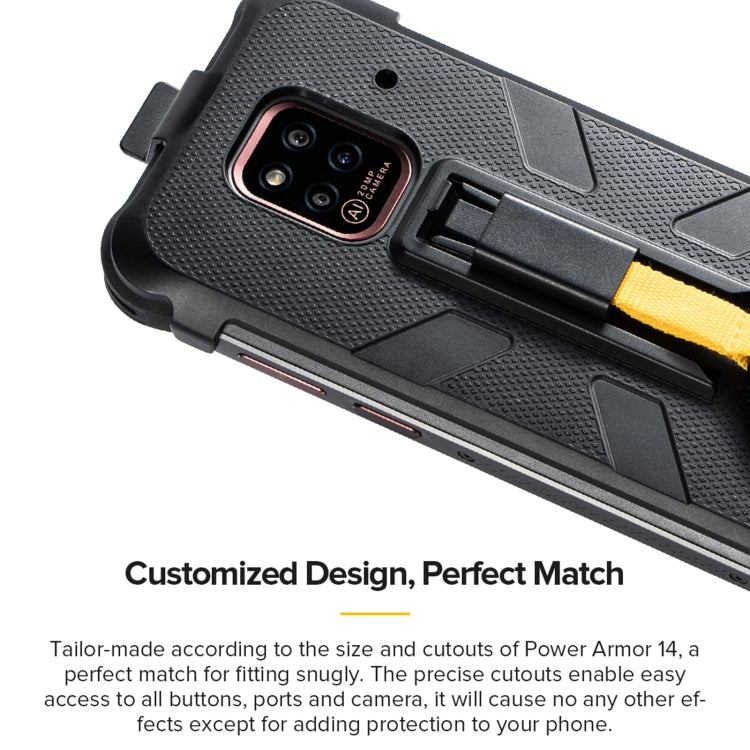 For Ulefone Power Armor 14 Ulefone Multifunctional TPU + PC Protective Case with Back Clip & Carabiner - free shipping - PMC Jewellery - Order now!