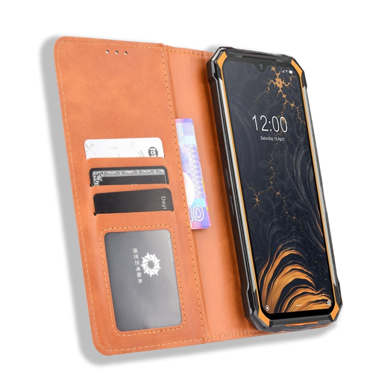 For Doogee S88 Plus / S88 Pro Magnetic Buckle Retro Crazy Horse Texture Horizontal Flip Leather Case with Holder & Card Slots & Photo Frame(Brown) - More Brand by PMC Jewellery | Online Shopping South Africa | PMC Jewellery | Buy Now Pay Later Mobicred