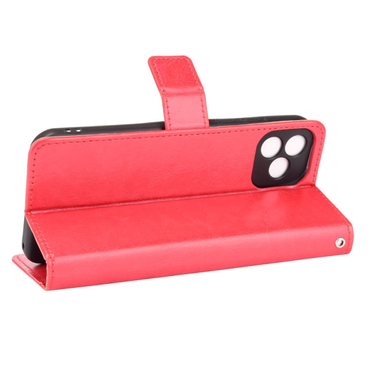 For Blackview Oscal C20 Crazy Horse Texture Horizontal Flip Leather Case with Holder & Card Slots & Lanyard(Red) - free shipping - PMC TechLife - Order now!