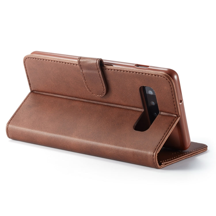 For Galaxy S10 Plus LC.IMEEKE Calf Texture Horizontal Flip Leather Case, with Holder & Card Slots & Wallet(Yellow) - Galaxy Phone Cases by LC.IMEEKE | Online Shopping South Africa | PMC TechLife | Buy Now Pay Later Mobicred