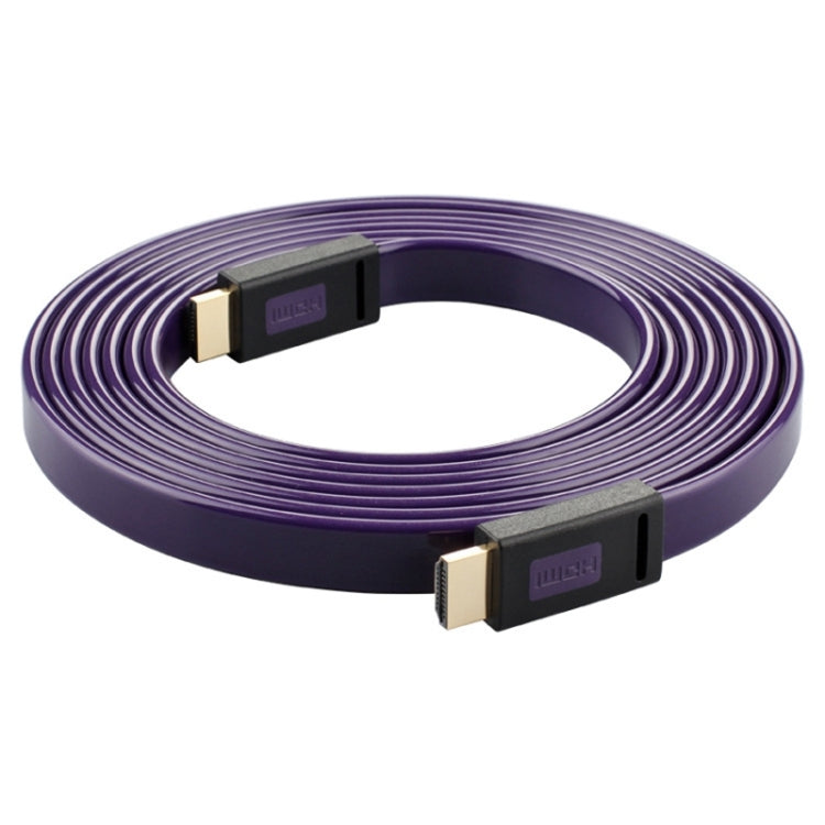 ULT-unite 4K Ultra HD Gold-plated HDMI to HDMI Flat Cable, Cable Length:1.5m(Transparent Purple) - free shipping - PMC TechLife - Order now!