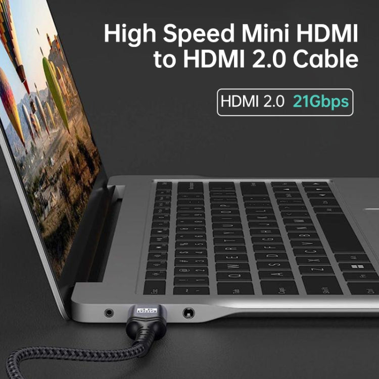 HDMI 2.0 Male to HDMI 2.0 Male 4K Ultra-HD Braided Adapter Cable, Cable Length:6m(Grey) - Cable by PMC Jewellery | Online Shopping South Africa | PMC Jewellery | Buy Now Pay Later Mobicred