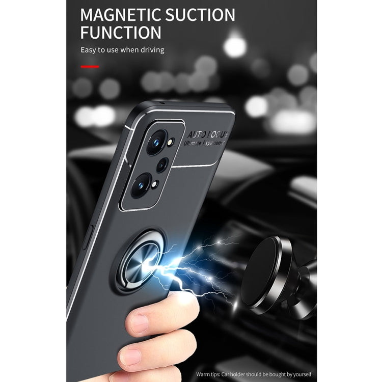 For OPPO Realme GT Neo2 Metal Ring Holder 360 Degree Rotating TPU Phone Case(Black) - Realme Cases by PMC Jewellery | Online Shopping South Africa | PMC Jewellery | Buy Now Pay Later Mobicred