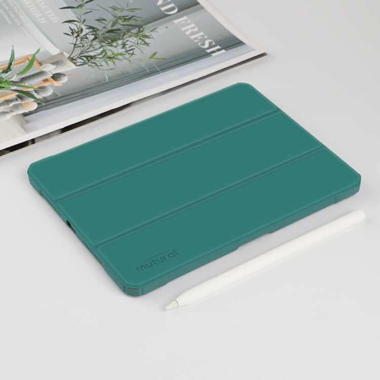 For iPad mini 6 / mini 2024 Mutural Pinyue Series Horizontal Flip Tablet Case with Holder & Pen Slot & Sleep / Wake-up Function(Dark Green) - free shipping - PMC TechLife - Order now!