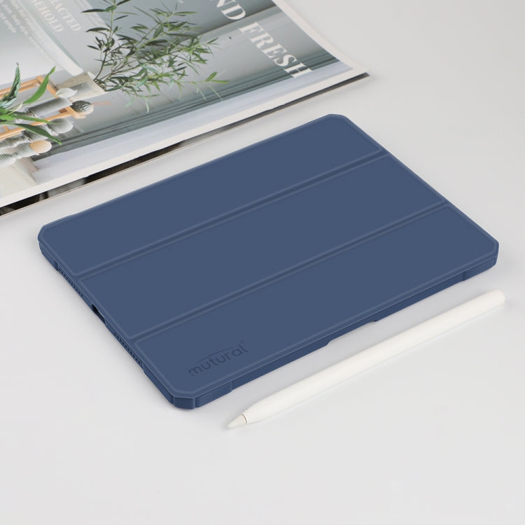 For iPad mini 6 / mini 2024 Mutural Pinyue Series Horizontal Flip Tablet Case with Holder & Pen Slot & Sleep / Wake-up Function(Blue) - free shipping - PMC TechLife - Order now!