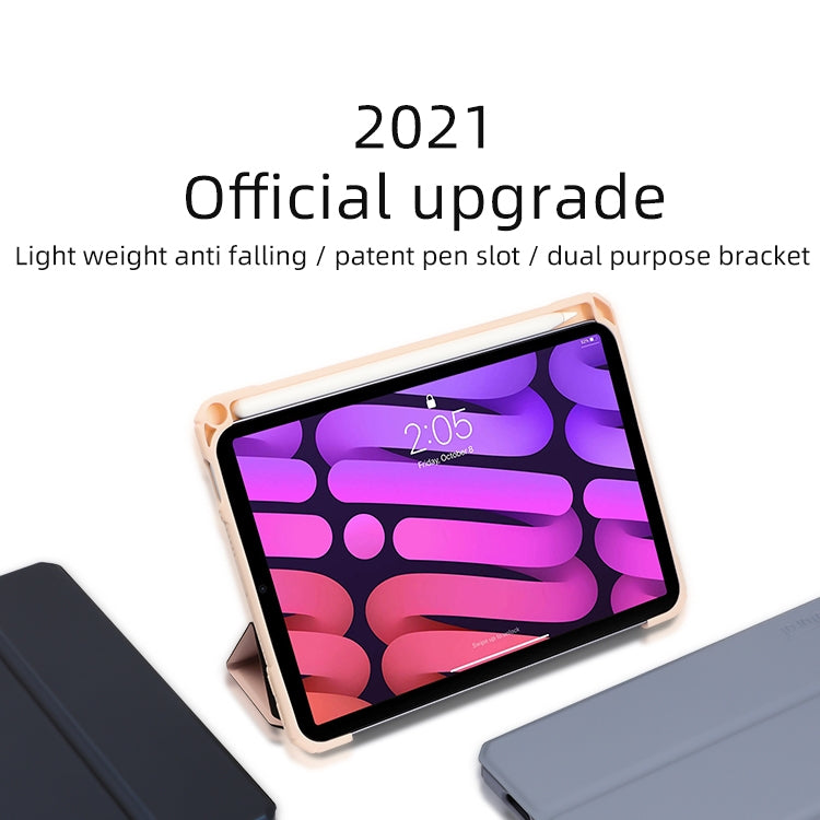 For iPad mini 6 / mini 2024 Mutural Pinyue Series Horizontal Flip Tablet Case with Holder & Pen Slot & Sleep / Wake-up Function(Sky Blue) - free shipping - PMC TechLife - Order now!