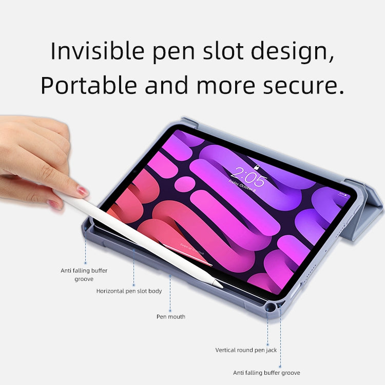 For iPad mini 6 / mini 2024 Mutural Pinyue Series Horizontal Flip Tablet Case with Holder & Pen Slot & Sleep / Wake-up Function(Sky Blue) - free shipping - PMC TechLife - Order now!