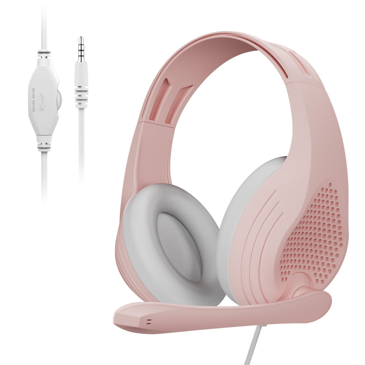 SADES A9 3.5mm Port Adjustable Gaming Headset with Microphone(Rose Gold) - Multimedia Headset by SADES | Online Shopping South Africa | PMC Jewellery | Buy Now Pay Later Mobicred