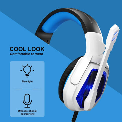 SADES MH901 7.1 Channel USB Adjustable Gaming Headset with Microphone(Blue White) - Multimedia Headset by SADES | Online Shopping South Africa | PMC Jewellery | Buy Now Pay Later Mobicred