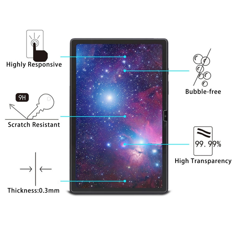 25pcs 9H 2.5D Explosion-proof Tempered Tablet Glass Film For Samsung Galaxy Tab A8 / X200 / X205 / Galaxy Tab A8 10.5 2021 / Chiwei HiPad X Pro 10.5 / Blackview Tab 15 / 15 Pro / HOTWAV Tab R5 / Tab R6 Pro - For Samsung Tab by PMC TechLife | Online Shopping South Africa | PMC TechLife