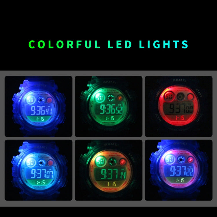 SKMEI 1451 LED Digital Stopwatch Chronograph Luminous Children Sports Electronic Watch(Black Shell Blue Circle) - free shipping - PMC TechLife - Order now!