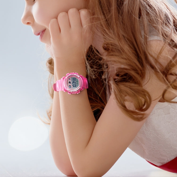 SKMEI 1451 LED Digital Stopwatch Chronograph Luminous Children Sports Electronic Watch(Transparent Sky Blue) - free shipping - PMC TechLife - Order now!