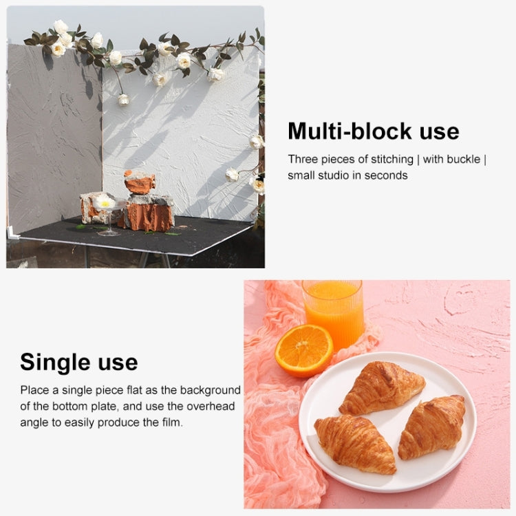 80 x 60cm Retro PVC Cement Texture Board Photography Backdrops Board(White) - Brick Wall by PMC TechLife | Online Shopping South Africa | PMC TechLife | Buy Now Pay Later Mobicred