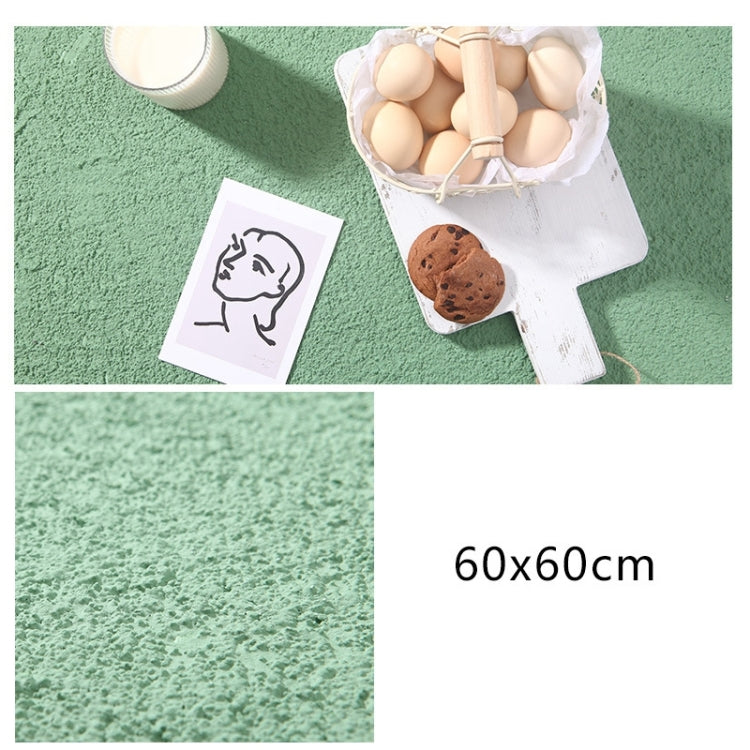 60 x 60cm PVC Backdrop Board Coarse Sand Texture Cement Photography Backdrop Board(Grey Bean Green) - Brick Wall by PMC TechLife | Online Shopping South Africa | PMC TechLife | Buy Now Pay Later Mobicred