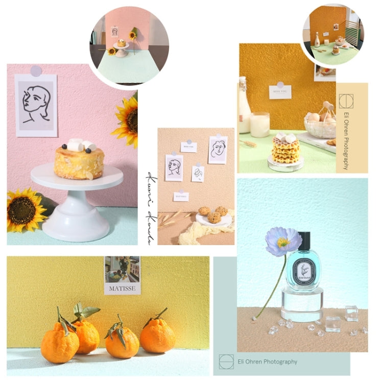 60 x 60cm PVC Backdrop Board Coarse Sand Texture Cement Photography Backdrop Board(Light Apricot) - Brick Wall by PMC TechLife | Online Shopping South Africa | PMC TechLife | Buy Now Pay Later Mobicred