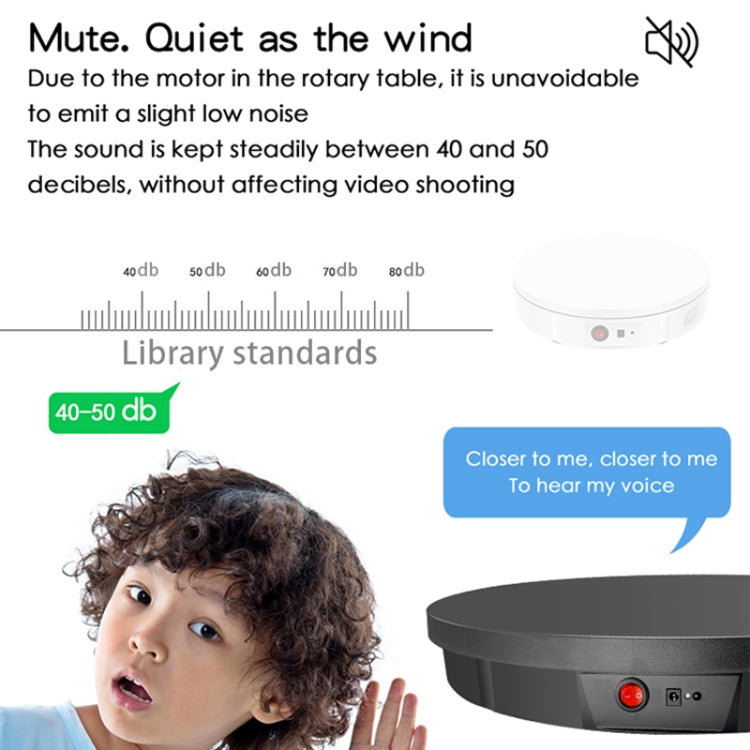 52cm Remote Control Electric Rotating Turntable Display Stand Video Shooting Props Turntable, Plug-in Power, Power Plug:US Plug(Black) -  by PMC TechLife | Online Shopping South Africa | PMC TechLife | Buy Now Pay Later Mobicred