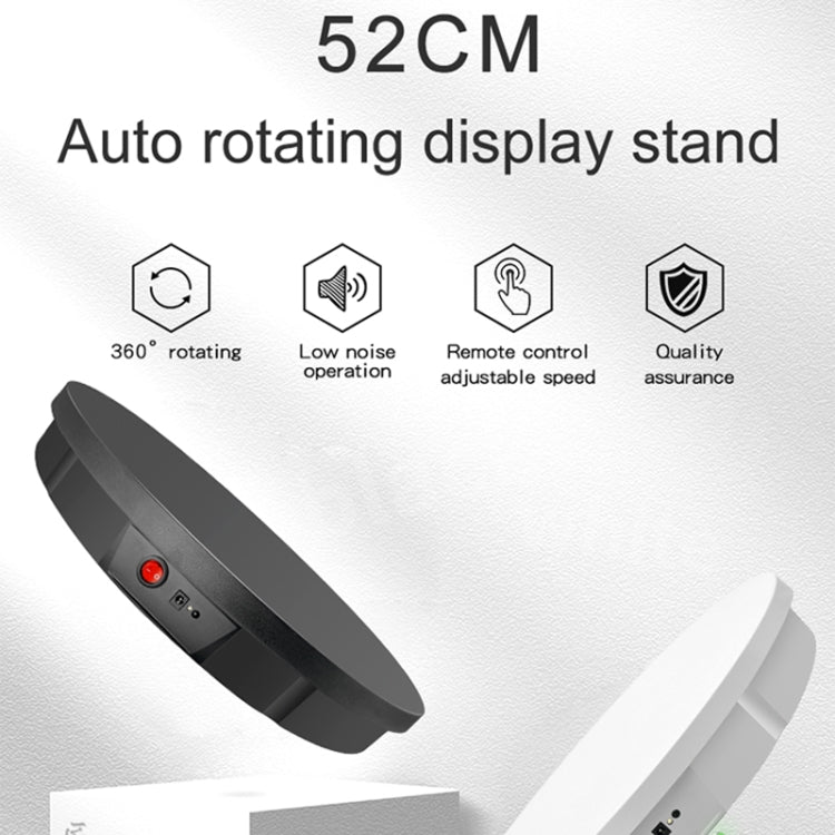 52cm Remote Control Electric Rotating Turntable Display Stand Video Shooting Props Turntable, Plug-in Power, Power Plug:AU Plug(White) -  by PMC TechLife | Online Shopping South Africa | PMC TechLife | Buy Now Pay Later Mobicred