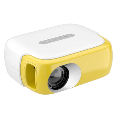 DR-860 1920x1080 1000 Lumens Portable Home Theater LED Projector, Plug Type:UK Plug(Yellow  White) - LED Projector by PMC Jewellery | Online Shopping South Africa | PMC Jewellery | Buy Now Pay Later Mobicred